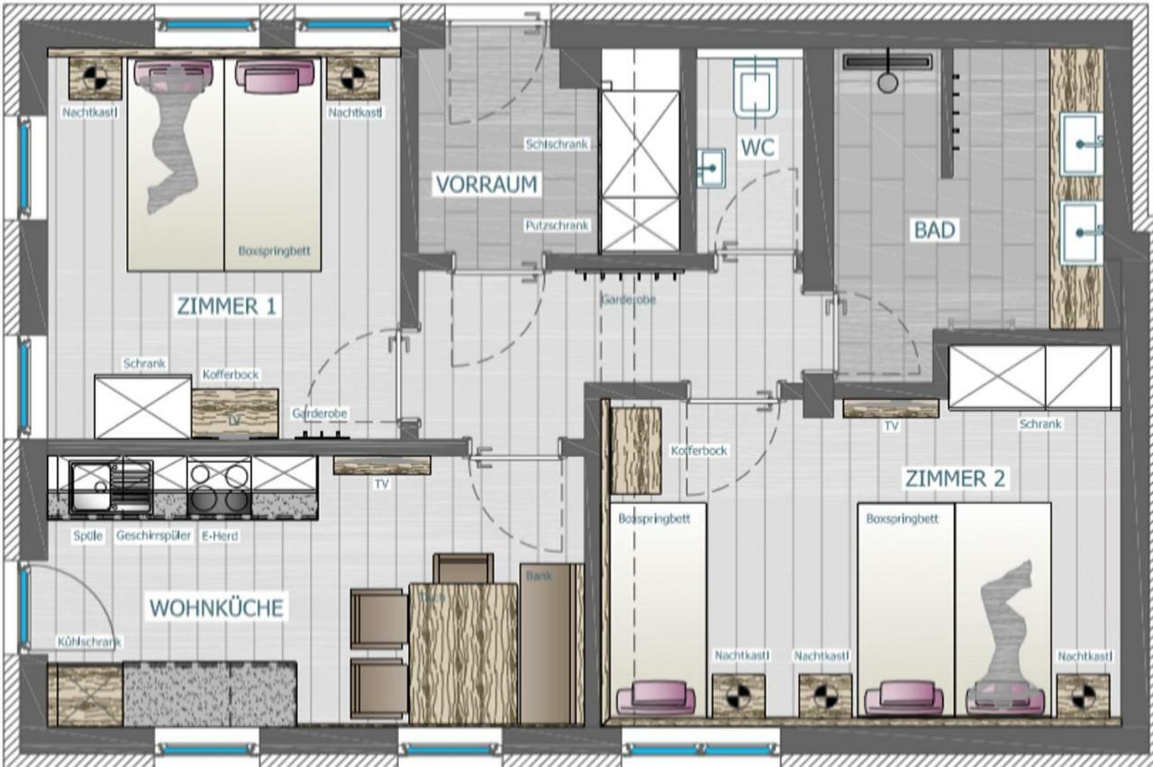 Apartment Wandspitz Tux Luaran gambar